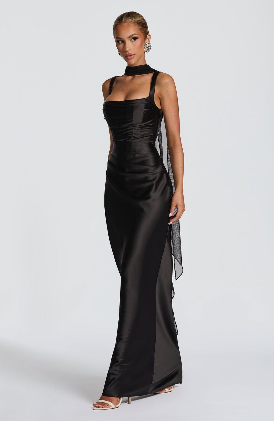 formal dresses_Calanthe Maxi Dress - Black