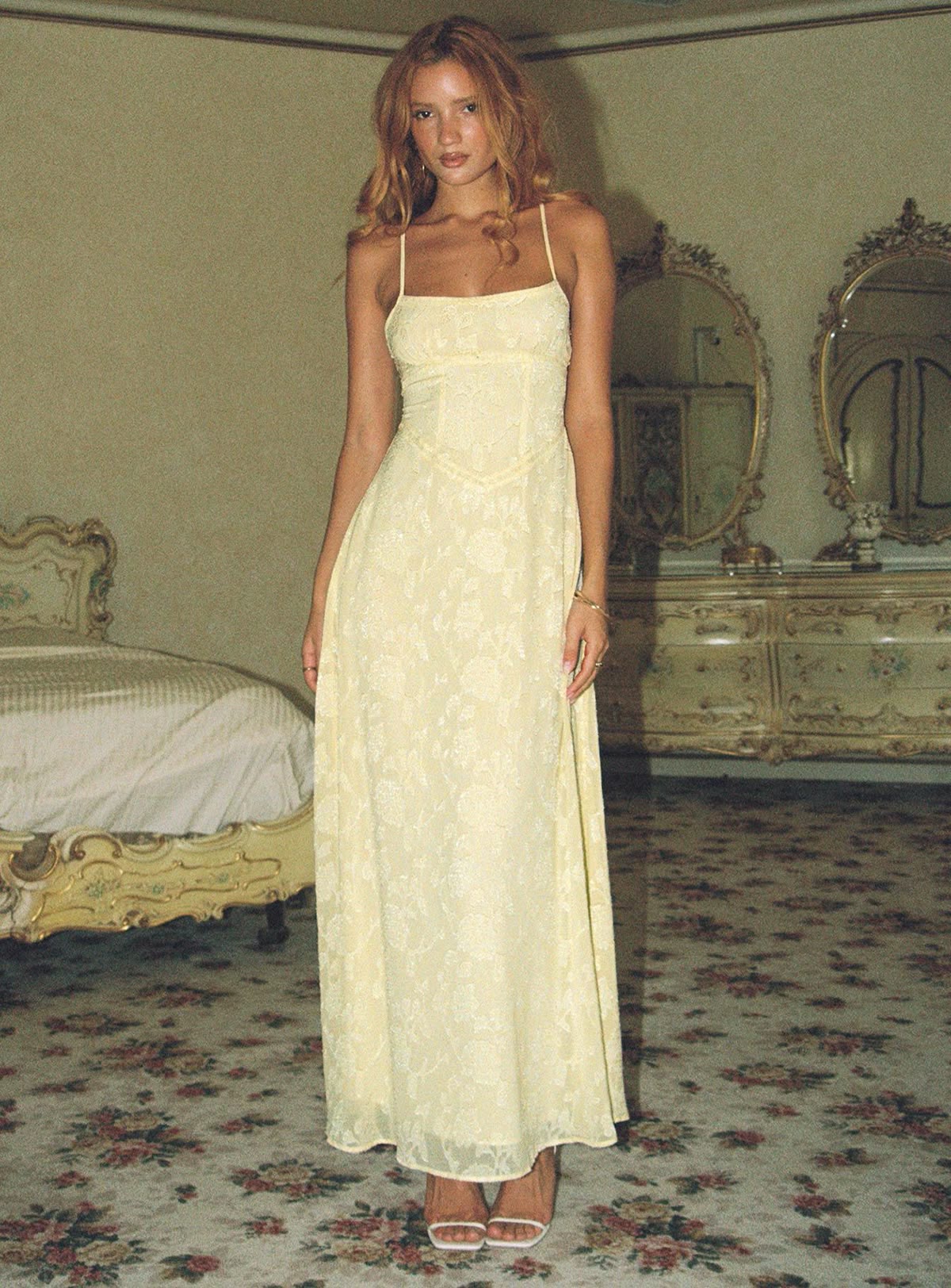 formal dresses_South Of France Maxi Dress Yellow