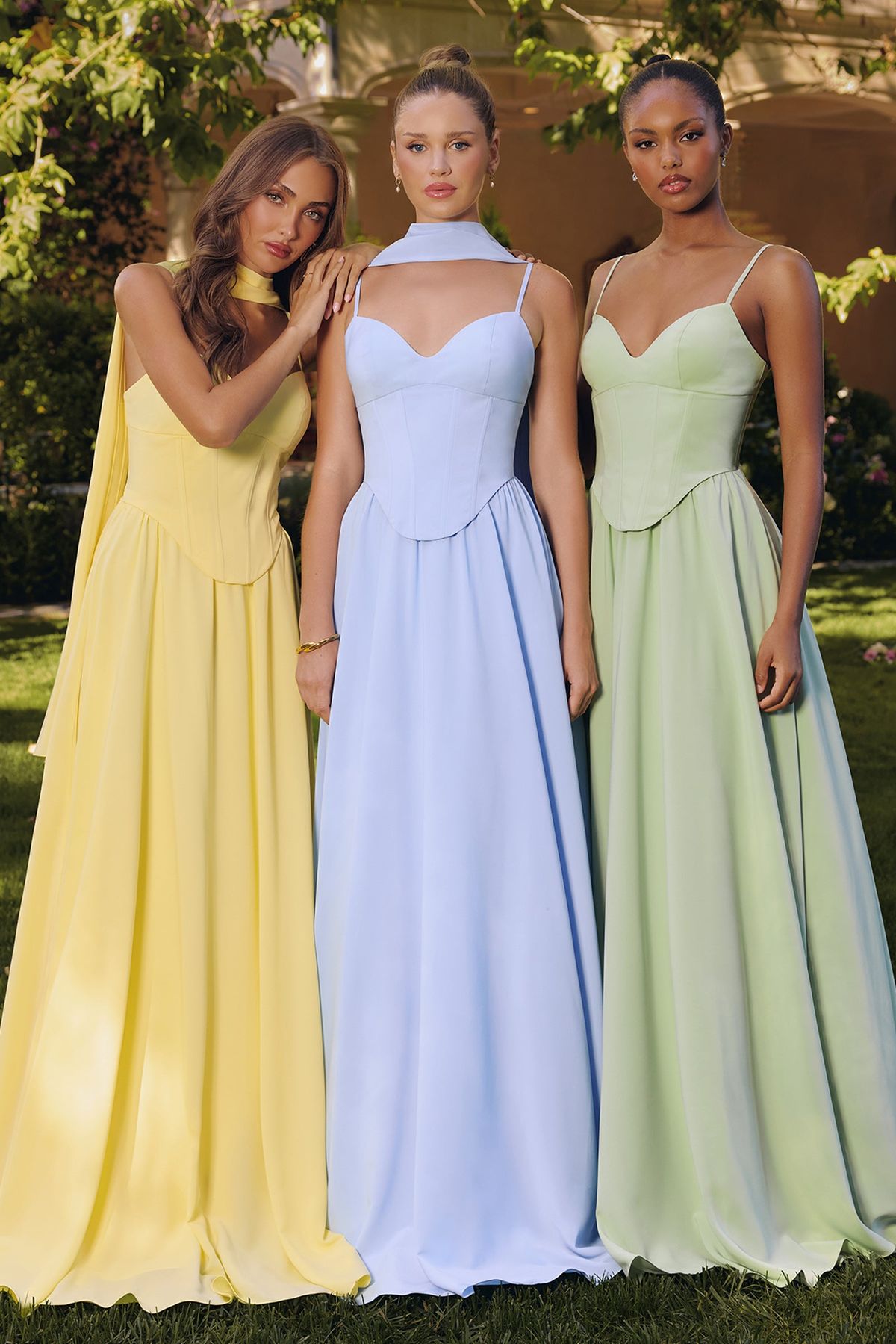 elegant dresses_Chiffon Sleeveless A-line Gown by Amoris T711 - 3XL / Sage