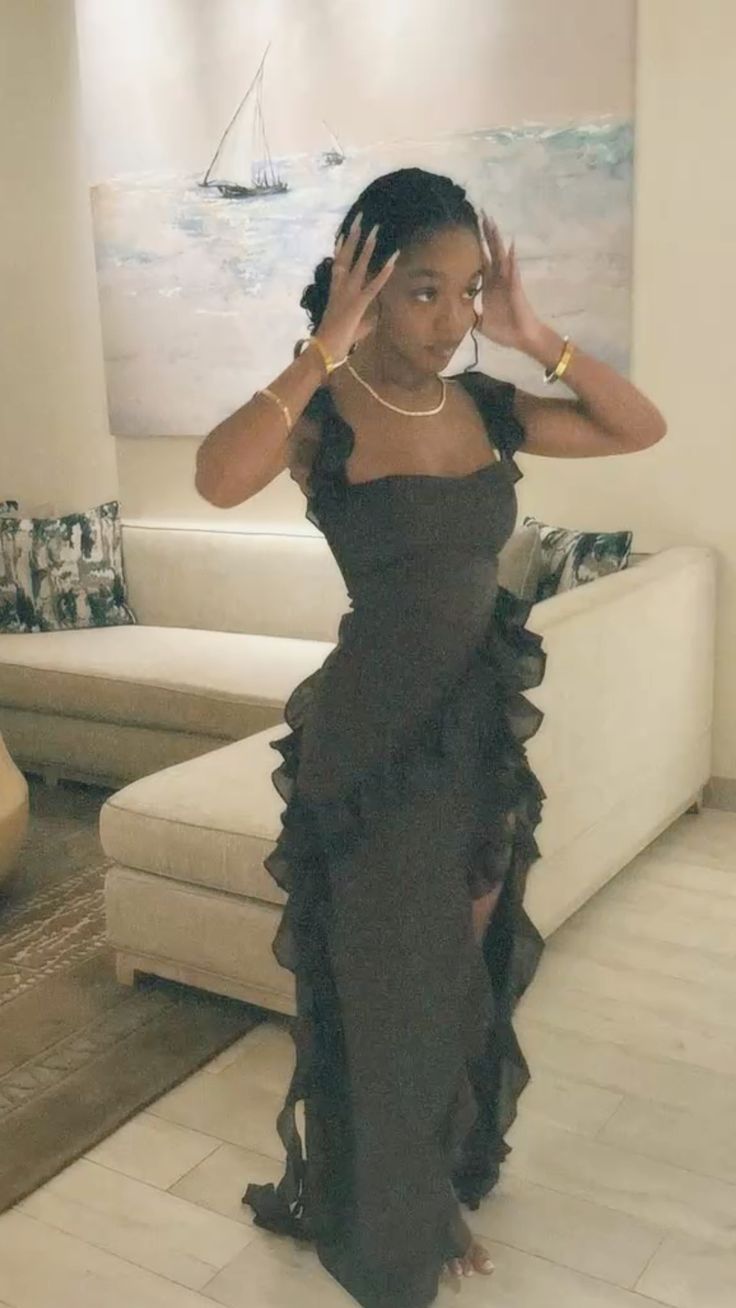 fancy dresses_Black Formal Dress Long Evening Party Gowns cg25852