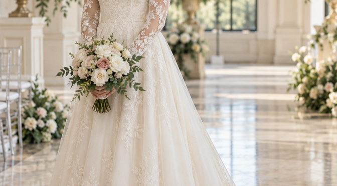 Wedding Dress Trains and Bustles: Plan for the Ceremony and Reception